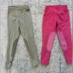 Kerrits girls riding pants x2